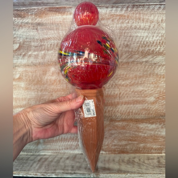 Echo Valley - Glass Globe Plant Quencher Indoor Outdoor Garden Stake (NEW) - Picture 9 of 10